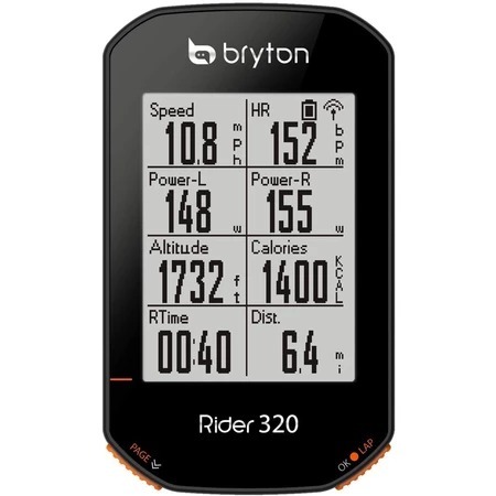 Bryton Rider 320T自行車碼表 踏頻 心跳帶-石頭單車