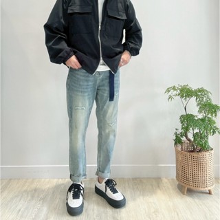 【By Myeslf】2503附腰帶 全彈性 修身小直筒 牛仔褲