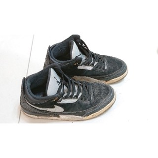 二手Nike Air Jordan 3 Tinker Black Cement籃球鞋黑水泥CK4348-007US10