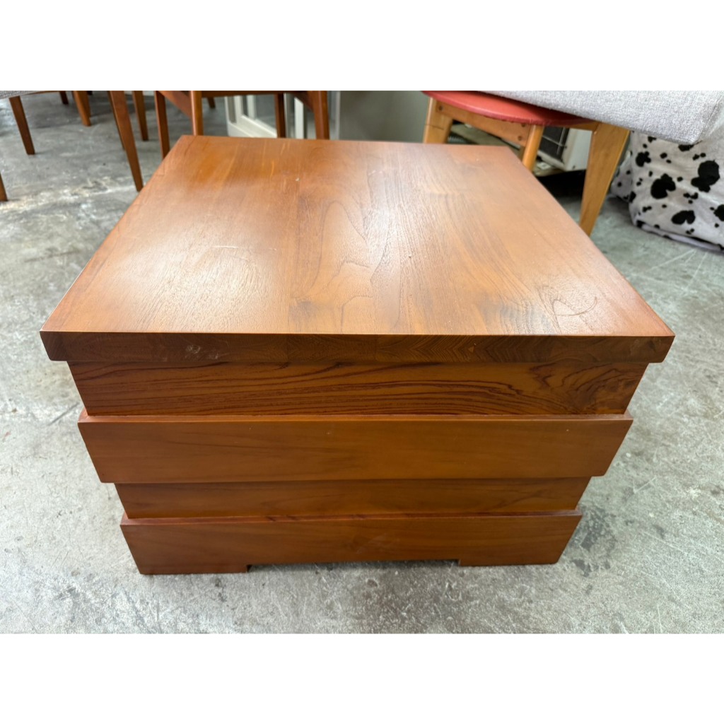 【非凡二手家具】詩肯柚木方形茶几*桌子*茶几桌*客廳桌