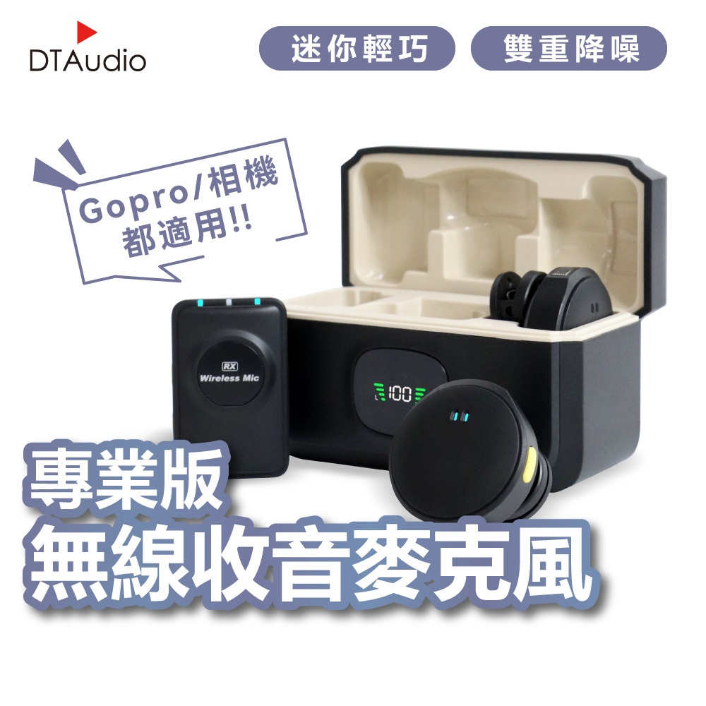 聆翔 專業版無線收音麥克風 蘋果安卓 相機通用 自動配對 即插即用 電影級音質 雙重降噪 直播 街訪 短影音 聆翔旗艦店
