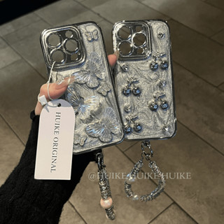 【HUIKE原創X鼻孔人獨家】ins個性滴膠櫻桃補妝鏡 適用IPHONE16/15/14/13 Pro Max 手機殼