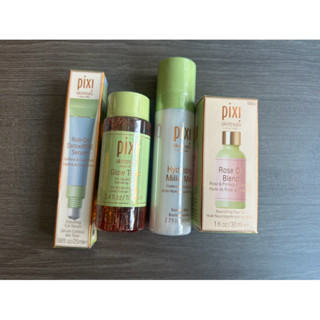 #灰 Pixi 果酸化妝水/保濕乳狀 噴霧/玫瑰精華油/眼部精華