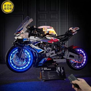 【臺灣出貨】免運 機車積木 積木 相容樂高積木 機車模型 拚裝積木 機車 相容樂高 賽博朋剋寶馬機車模型 機車積木模型