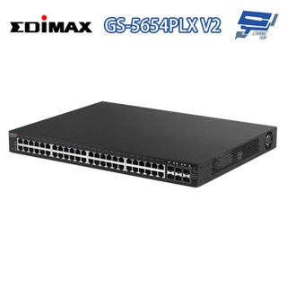 昌運監視器 EDIMAX 訊舟 GS-5654PLX V2 (MIT) PoE長距離54埠智慧型網路交換器 請來電洽詢