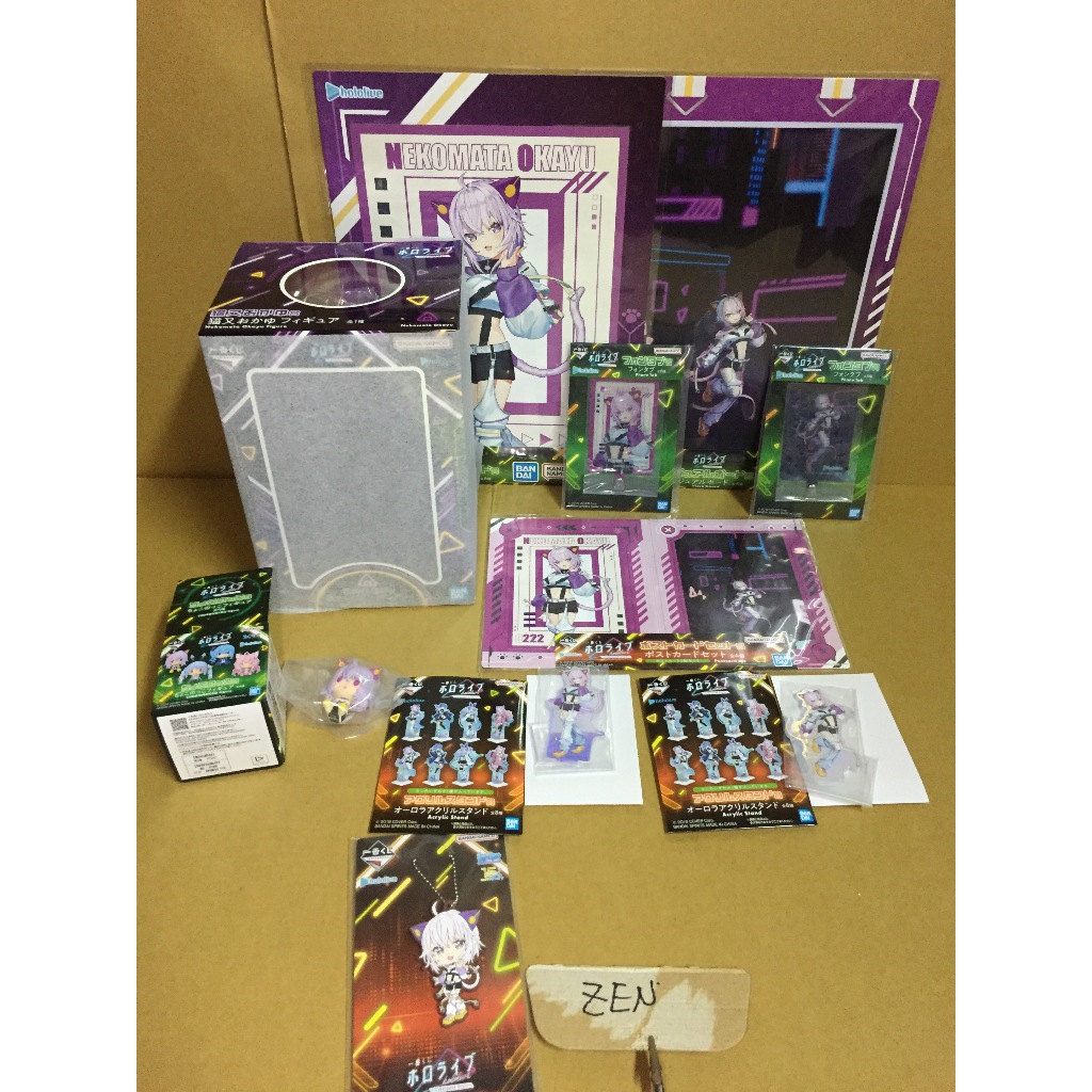 代理版 hololive 貓又小粥 小粥 飯糰貓 cyberpunk style 一番賞 全賞 公仔 小賞