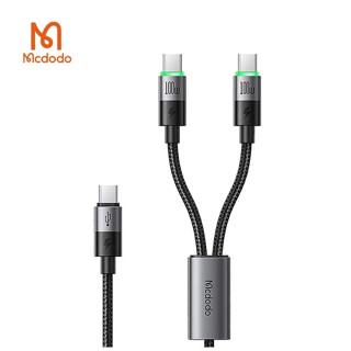 MCDODO麥多多麥 滿分系列PD 100W 一分二數據線 一分二充電線 雙Type C充電線 蘋果快充 臺灣公司貨