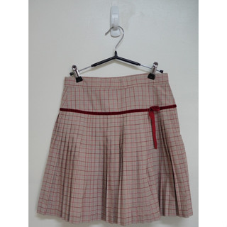 Kinloch Anderson 金安德森 卡其色格紋百褶裙 size:11/140(9-12y適穿) 大童