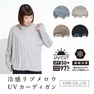 【東灜時尚】日本Aube涼感防曬外套｜UPF50+紫外線防護97% 拇指孔設計 手臂手背防曬, 戶外,機車防曬 (現貨)