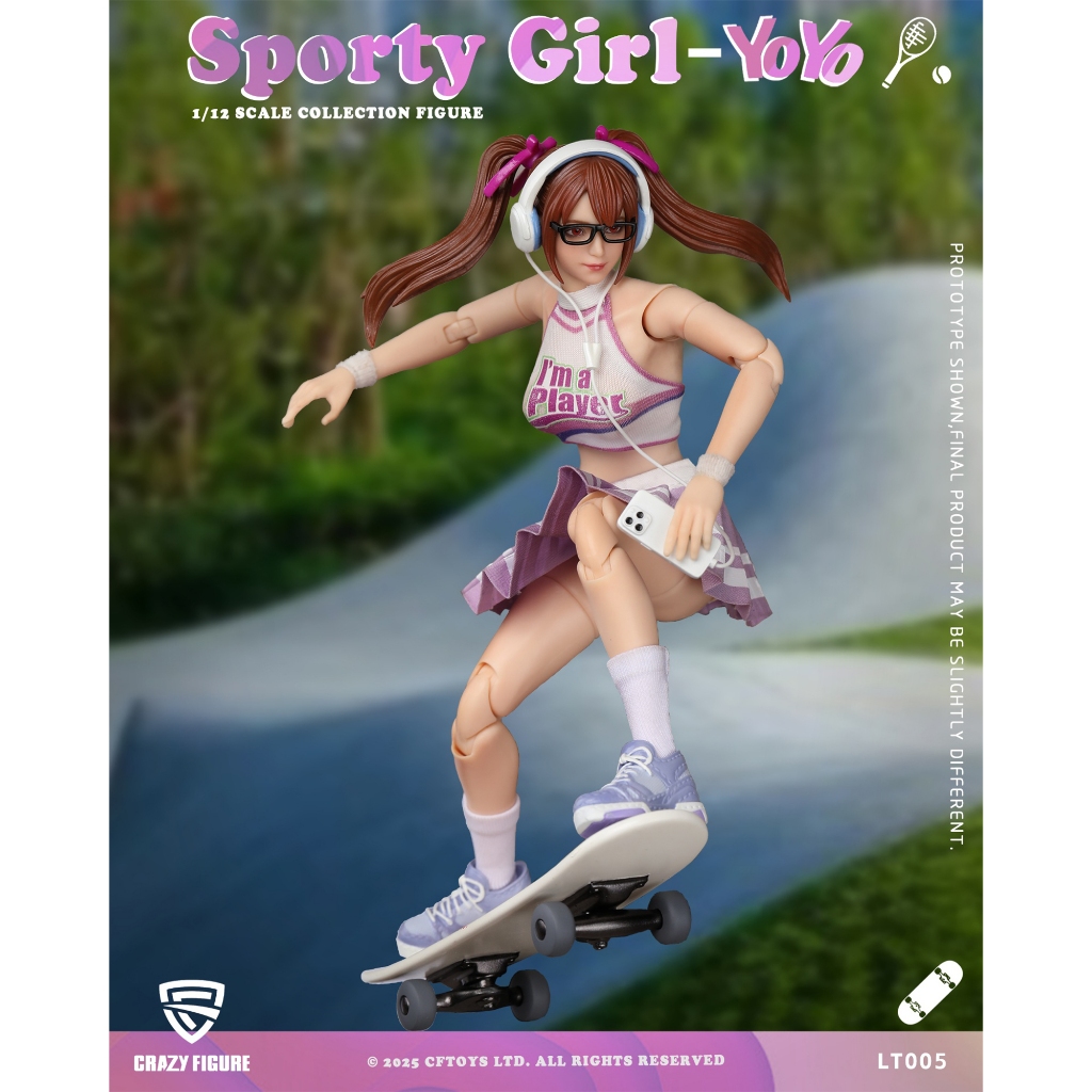 【 亞利塔模型 】 預購 CFTOYS 1/12 可動人人偶 運動女孩 悠悠 LT005