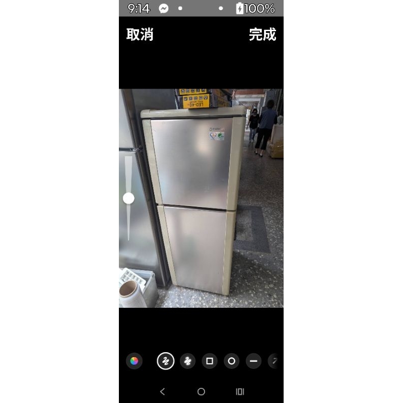 2018年～二手中古大同140公升雙門冰箱，2018年，型號TR-B140S，二門，兩門，保固3個月大戶藥師二手中古家電