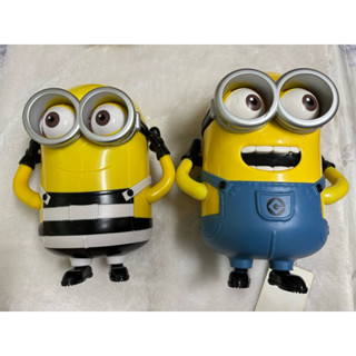 二手 兩隻合售 日本環球影城 minions 小小兵 基本款爆米花桶 威秀監獄造型爆米花桶 小小兵爆米花桶