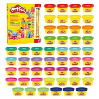 Hasbro Play-Doh 培樂多 繽紛彩虹50色黏土組