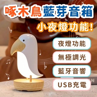 【臺灣現貨】卡通禮物大嘴鳥氛圍燈小夜燈音箱實用木木鳥可愛兒童溫馨檯燈創意*附贈發票* 《靜靜優品》