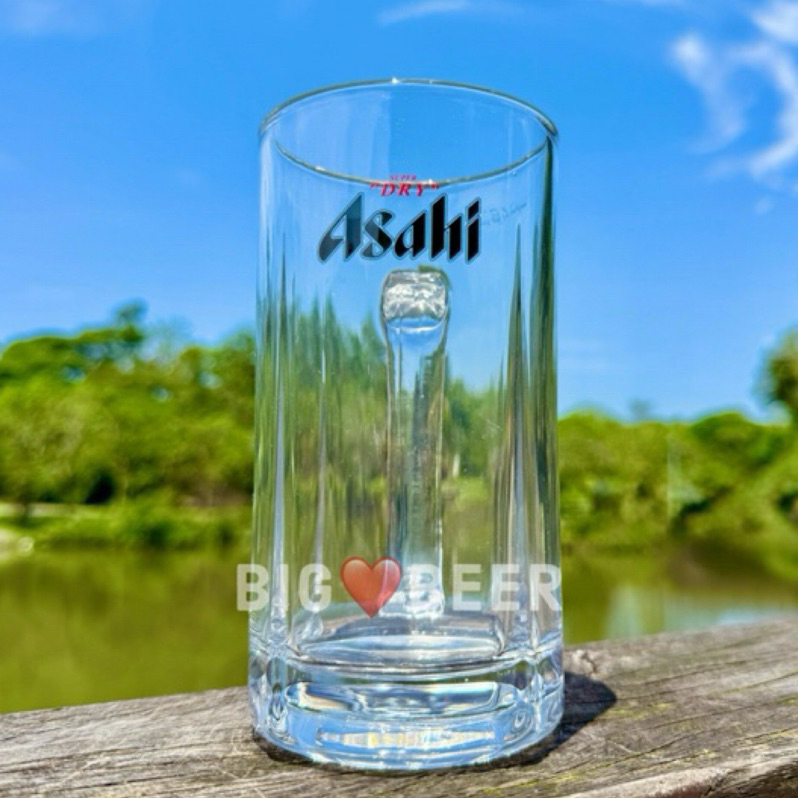 *台北現貨* ASAHI 450ml 把手款 日本朝日 專用啤酒杯 居酒屋 啤酒杯 日本酒杯 調酒杯 燒酒杯