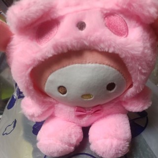 三麗鷗絨毛娃娃 粉色美樂蒂 20cm 絨毛玩具