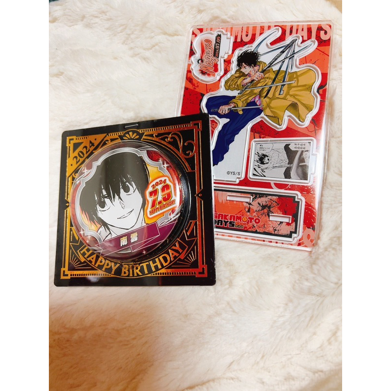 現貨 坂本日常 2024年 南雲 生日立牌 徽章 立牌 jump shop js 限定