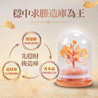 【風水好好玩】迎財氣黃水晶開運樹(小) (招財/事業運/招正財/偏財運)
