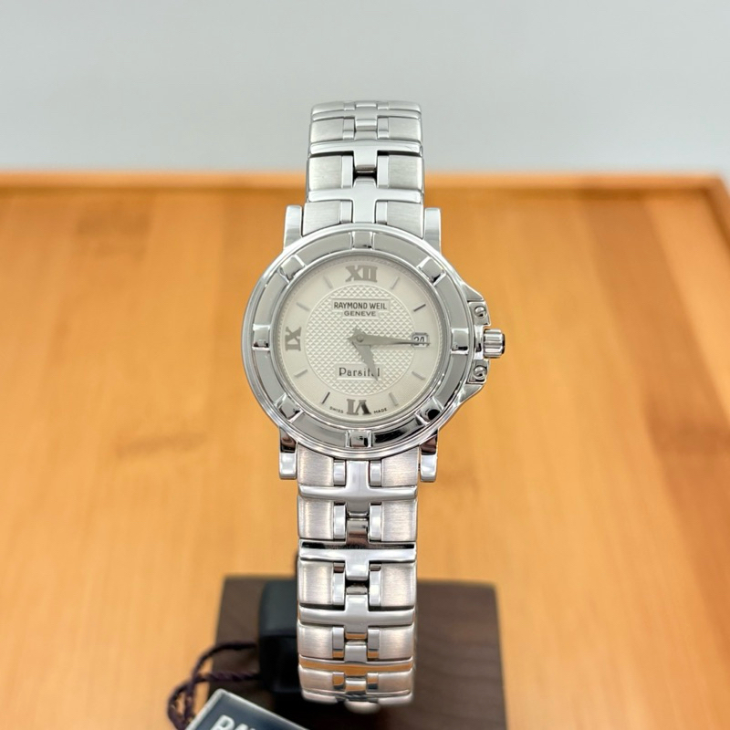 瑞士 Raymond Weil 雷蒙威 古羅馬風格 Parsifal 9431 水晶防刮鏡面 日期顯示 女用石英錶