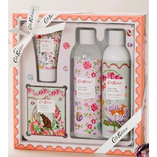 Cath Kidston 玫瑰麝香沐浴禮盒組 沐浴200ml+乳液200ml+磨砂膏30ml+香皂80g