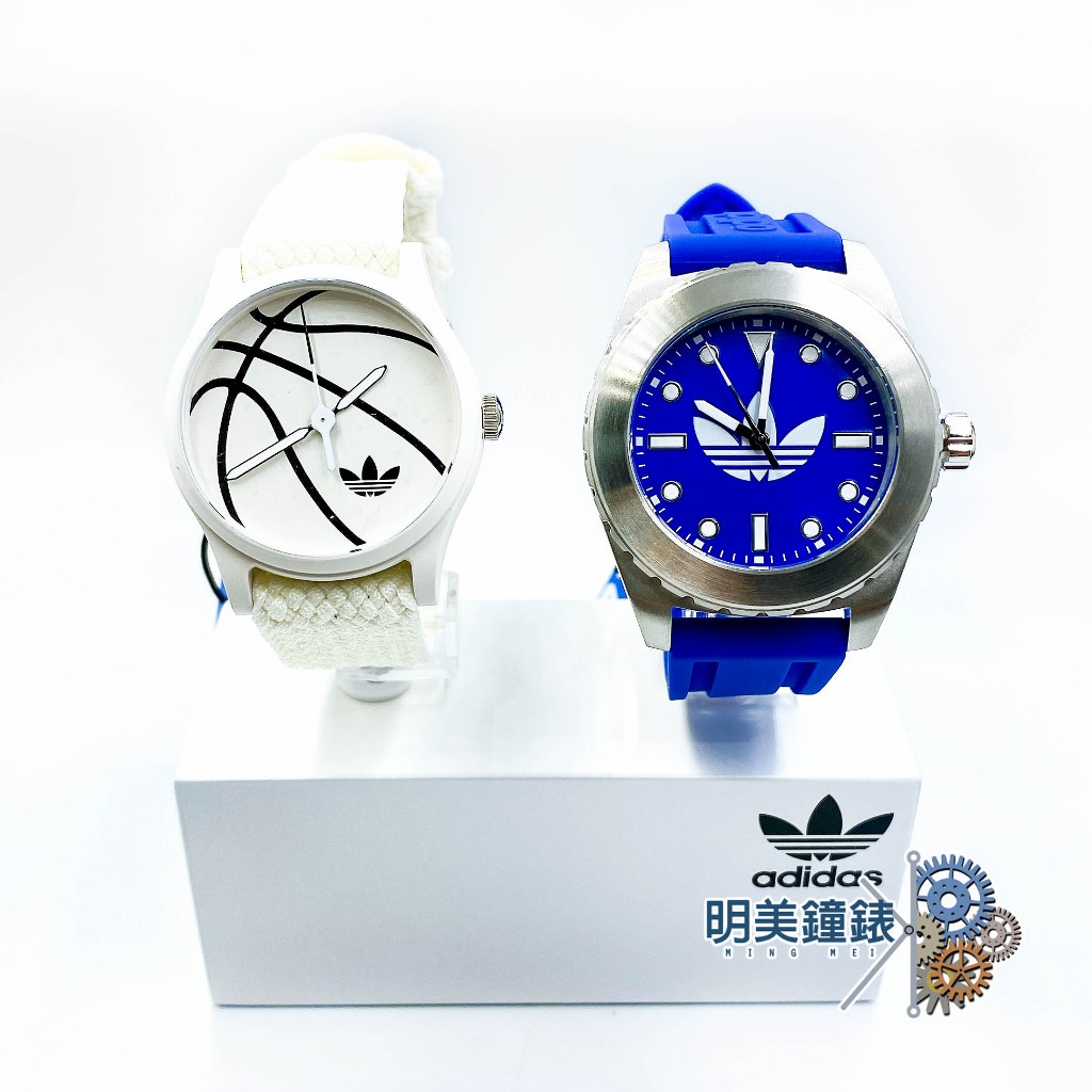 ADIDAS 愛迪達 /AOFY25025白/籃球造型潮流時尚手錶/明美鐘錶眼鏡