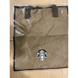 星巴克全新咖啡色肩背手提袋