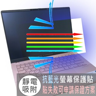 【Ezstick】ASUS Vivobook S14 S5406 S5406MA 防藍光螢幕貼 抗藍光(可選鏡面或霧面)