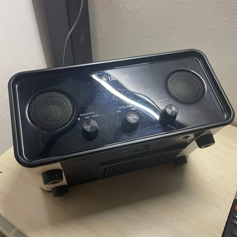 二手良品 實拍 TSX-B72 YAMAHA 藍芽 桌上型音響 藍牙 FM收音機 時鐘 鬧鐘 白色 可app控制