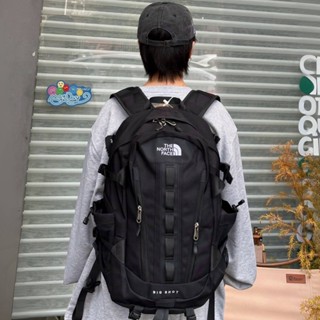 The North Face 雙肩包 單肩包學生書包 男女同款 後揹包 大容量 黑白拼色戶外旅行包