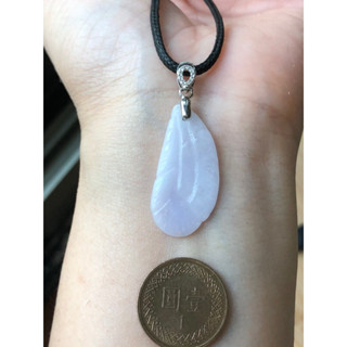 🌸小禾翡翠🌸 緬甸玉天然A貨翡翠玉墜 糯種 紫色 羽毛