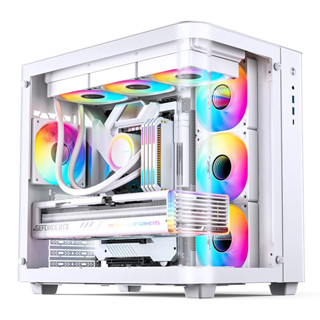 JONSBO 喬思伯 TK3 白 全景玻璃機殼 (ATX/Type-C/曲面環景玻璃/支援背插主機板/顯示卡420mm/塔散