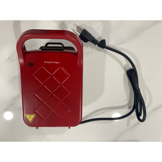 recolte 日本麗克特 Plaid 厚燒格子三明治機 點心機 吐司機 熱壓機麵包機
