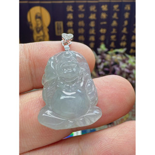 天然翡翠A貨-可愛歡喜彌勒佛 商品編號050101