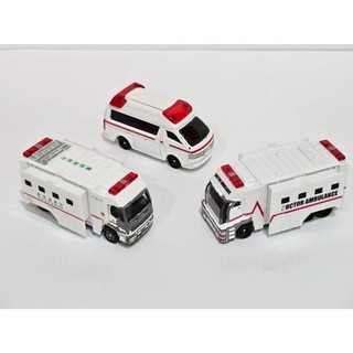 TOMICA多美 4D-06實車、引擎音效、116 東京消防廳救護車61686 、Drive Head 醫師救援特警隊