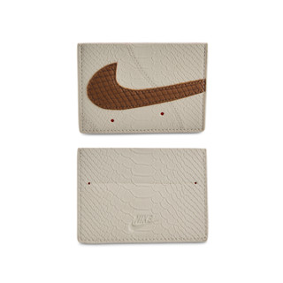 NIKE ICON AIR FORCE 1 米咖 蛇紋 信用卡 證件夾 卡夾 卡片包【IF1662-120】