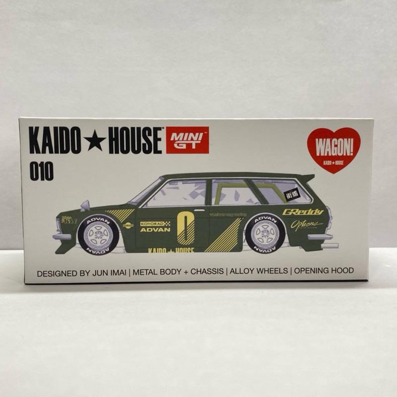 Mini GT x Kaido House 010 Datsun 510 Wagon Green