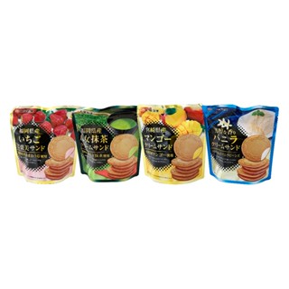日本 七尾製菓 香草／八女抹茶／福岡草莓／宮崎芒果 法蘭酥 66g