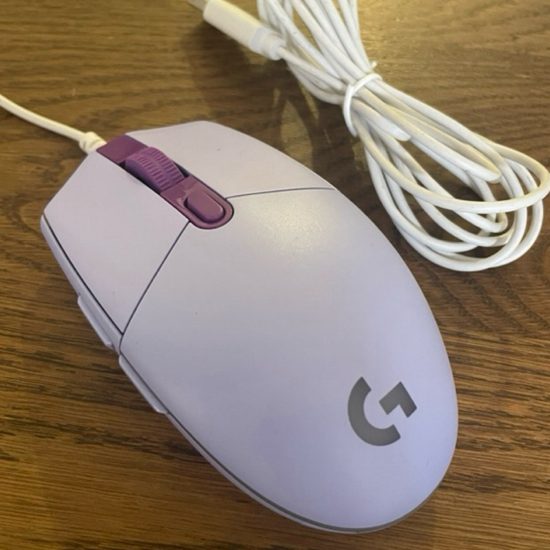 羅技 Logitech G102 電競滑鼠 紫色 （二手品）