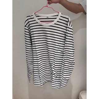 uniqlo 黑白條紋長袖