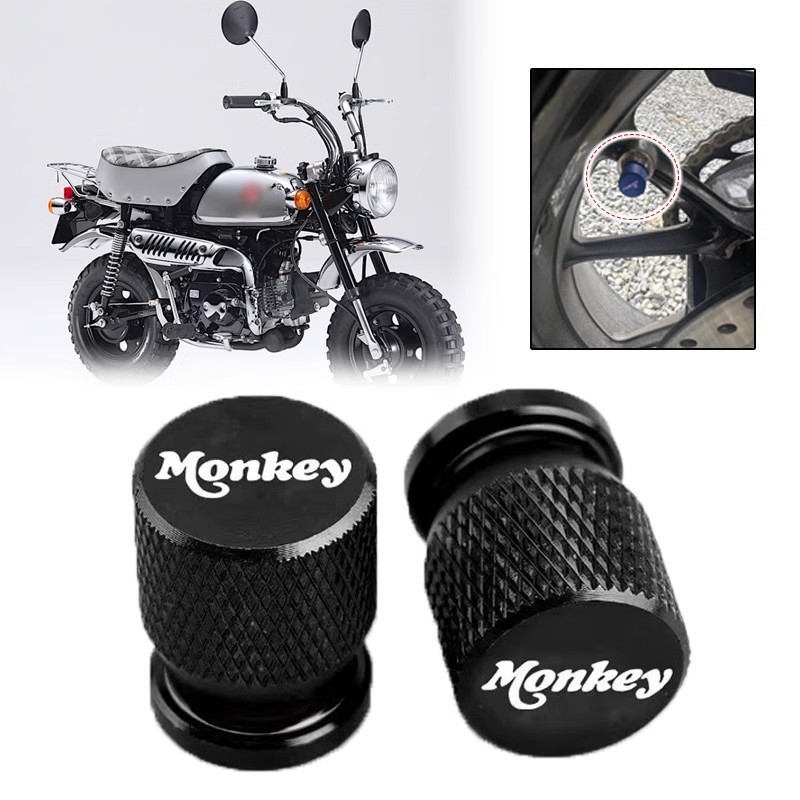 適用本田 monkey125 CT125 Z125 輪胎改裝氣門蓋 氣門芯帽 加氣嘴 氣門蓋 輪胎氣嘴 鋁合金 機車配件