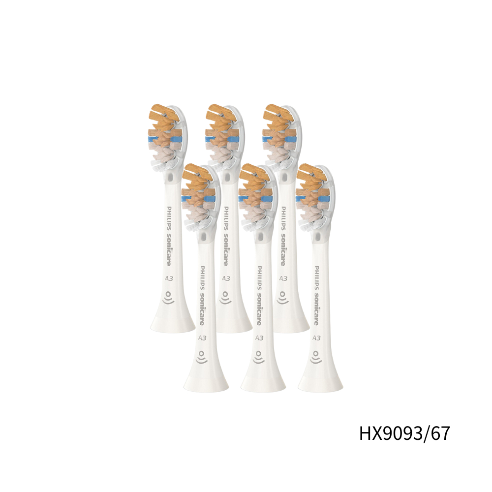 2組【Philips 飛利浦】Sonicare 頂級多效合一刷頭-白(3支) HX9093/67