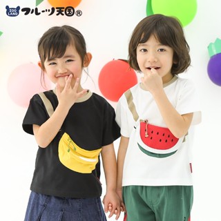 r胖瑪日本購🌸現貨🌸正版2250 ZOOLAND 110~130cm フルーツ天國 童裝 水果 西瓜 香蕉 短袖 上衣