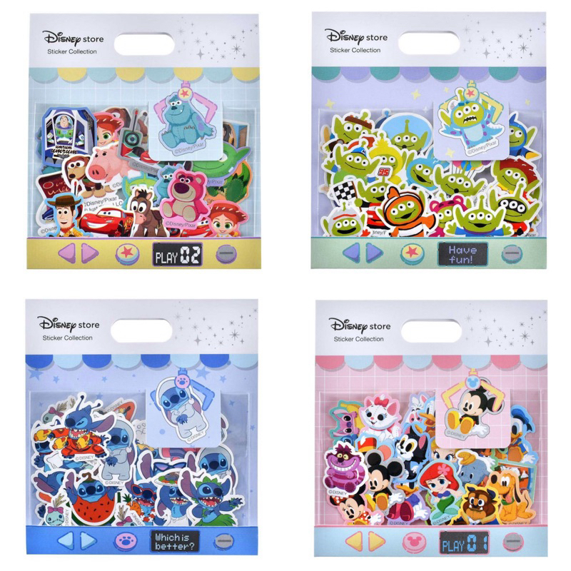 夾娃娃機風格貼紙＿Pixar玩具總動員、Cars、三眼怪、史迪奇、迪士尼經典角色♡ nayo日本迪士尼代購
