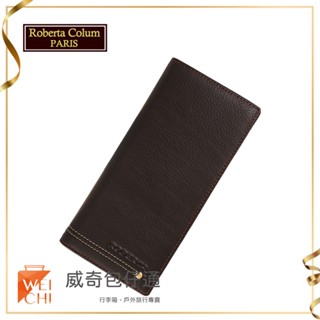 【Roberta Colum諾貝達】男用專櫃皮夾 12卡片長夾 (23158-2咖啡)【威奇包仔通】