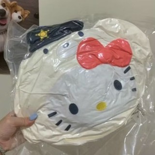 全新 Hello Kitty 抱枕毛毯組 警察款 Sanrio 三麗鷗