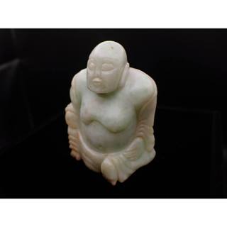 ｛珍璽翡翠｝#天然A貨翡翠 #翡翠 #天然翡翠 #天然翡翠墜飾 天然A貨翡翠彌勒佛擺件(長62寬48厚27mm)