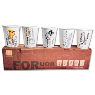 FORUOR典藏咖啡杯五入組/陶瓷新骨瓷/全新