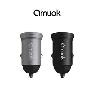 【amuok艾默克】汽車點菸電源供應器45W 點菸器 電源供應器 車用點菸器 PD+QC USB Type-C 雙孔充電