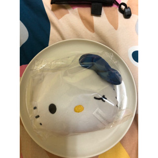 全新品🍭7-11 絕版✨三麗鷗 50週年限定款 Hello kitty 經典造型絨毛零錢包 吊飾 鑰匙圈（藍色眯眼款）