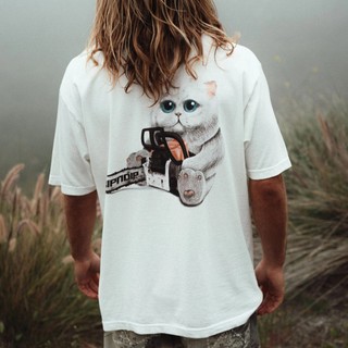 RIPNDIP FIND OUT TEE 米白色 短袖T恤 中指貓 台灣總代理-ALL